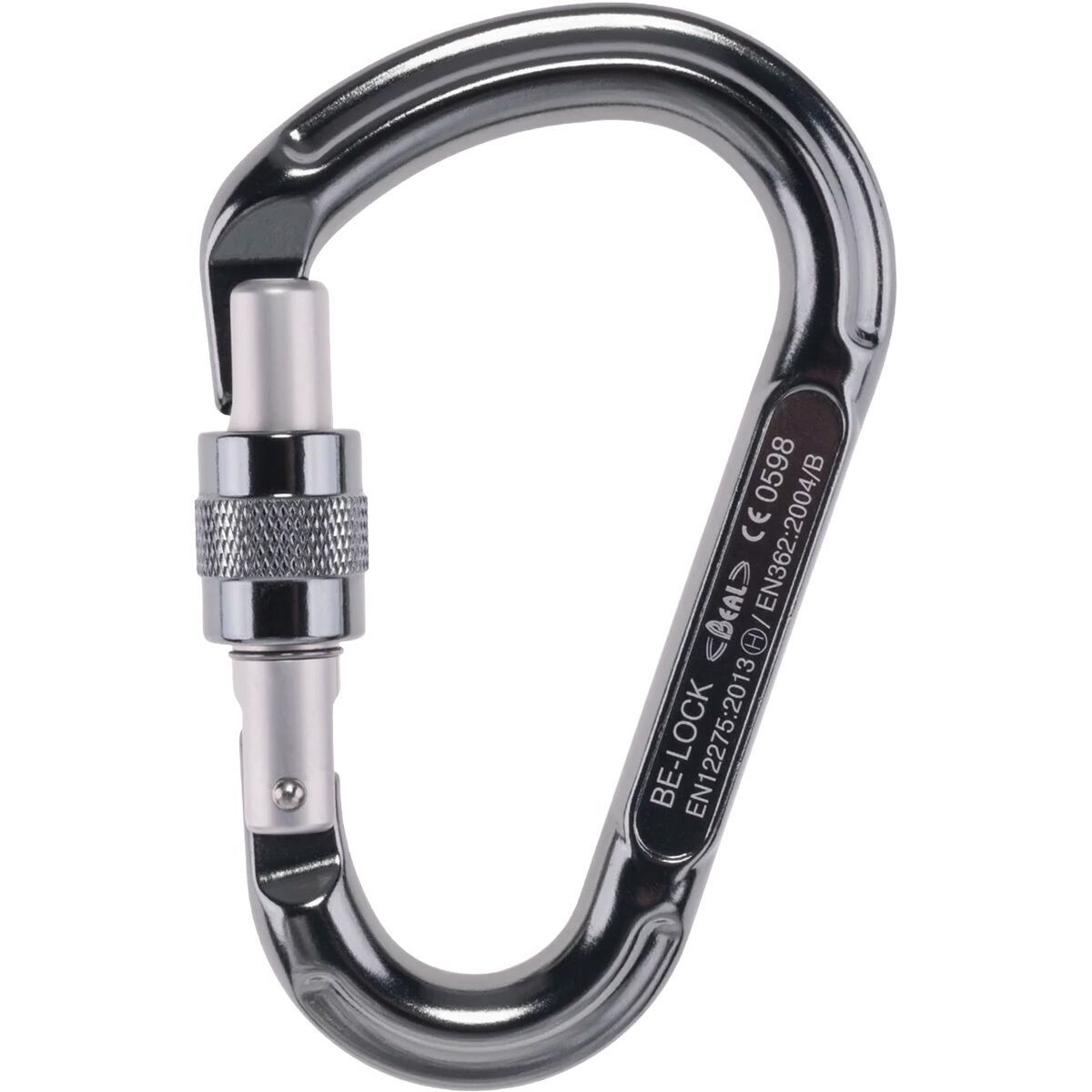 Beal Be Lock HMS Screw Gate Carabiner Gray, One Size
