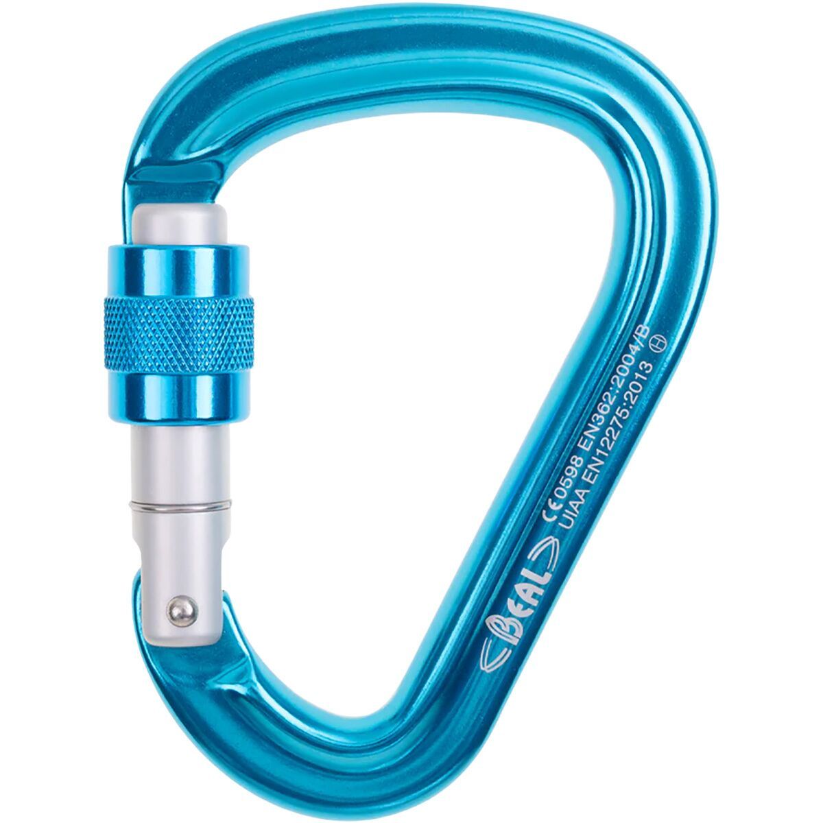 Image of Beal Be Safe HMS Screw Gate Carabiner Blue, One Size