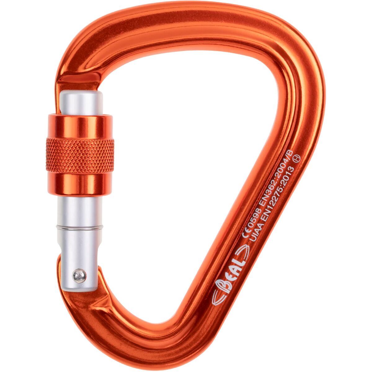 Beal Be Safe HMS Screw Gate Carabiner Orange, One Size