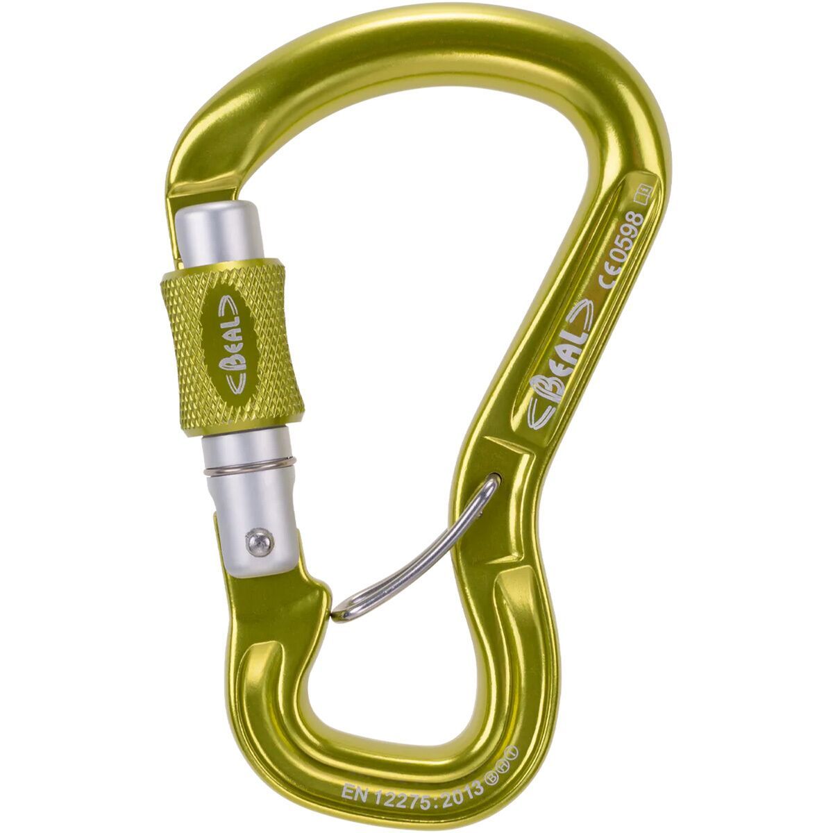 Image of Beal Express Screw Gate Belay Carabiner Green, One Size