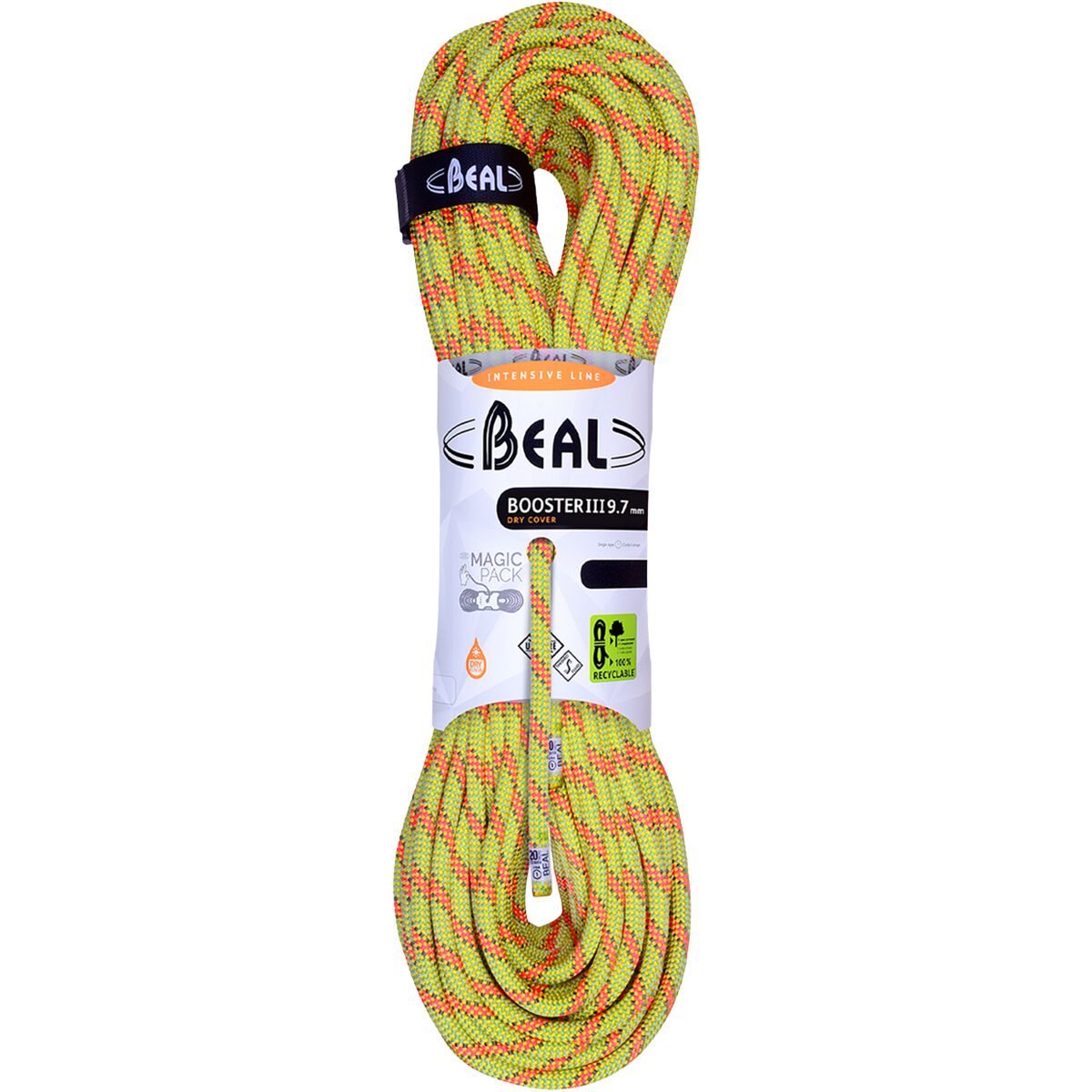 Beal Beal Booster III Dry Cover Climbing Rope - 9.7mm Anis, 60m