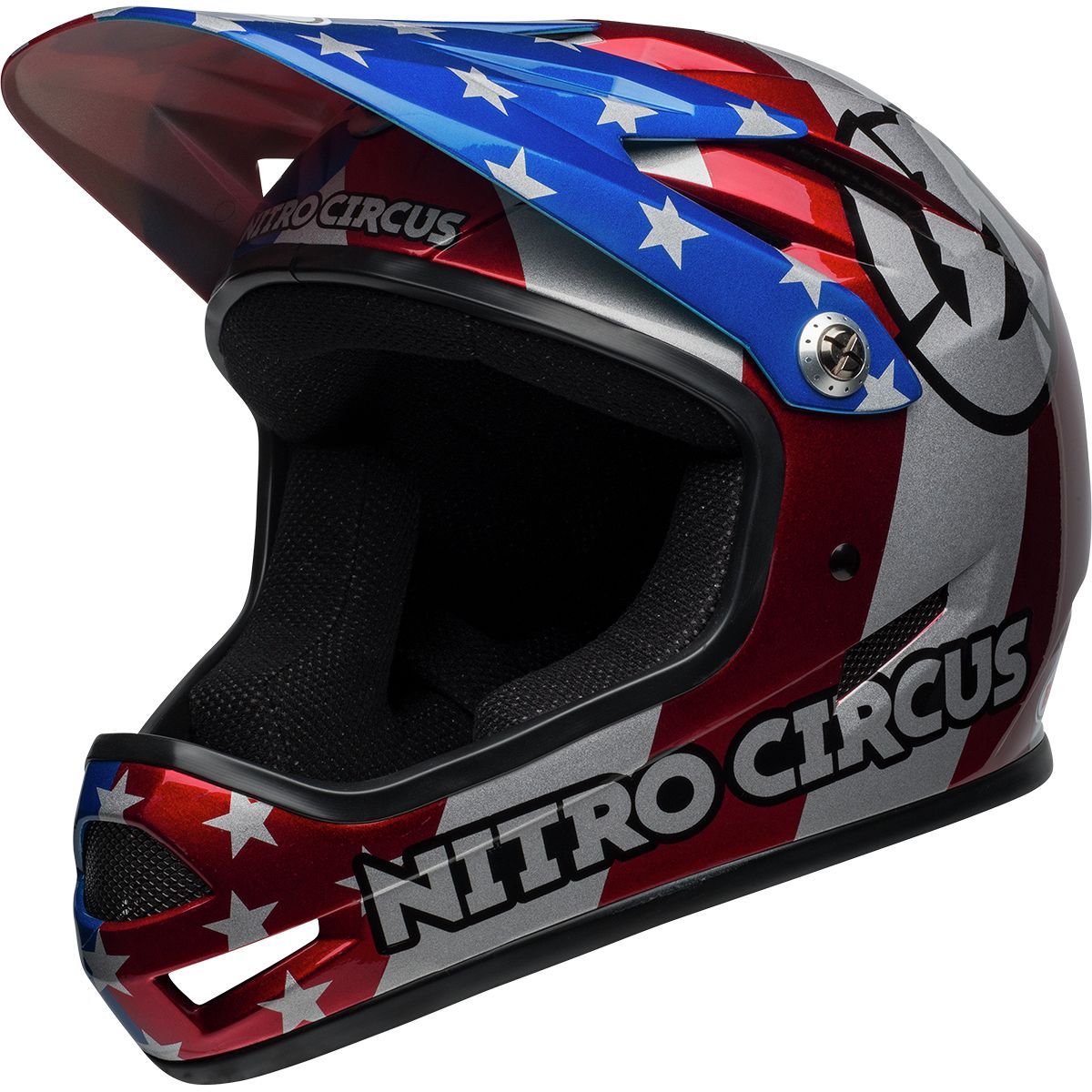 Bell Sanction Helmet Nitro Circus Gloss Silver/Blue/Red, M