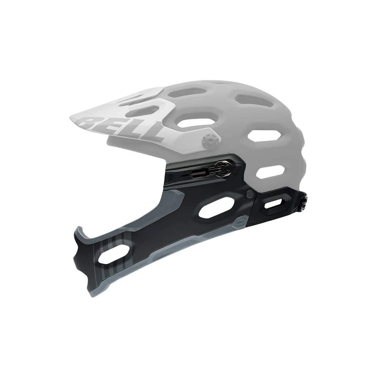 Bell Super Wraparound Chinbar Matte Black-DO NOT USE, M