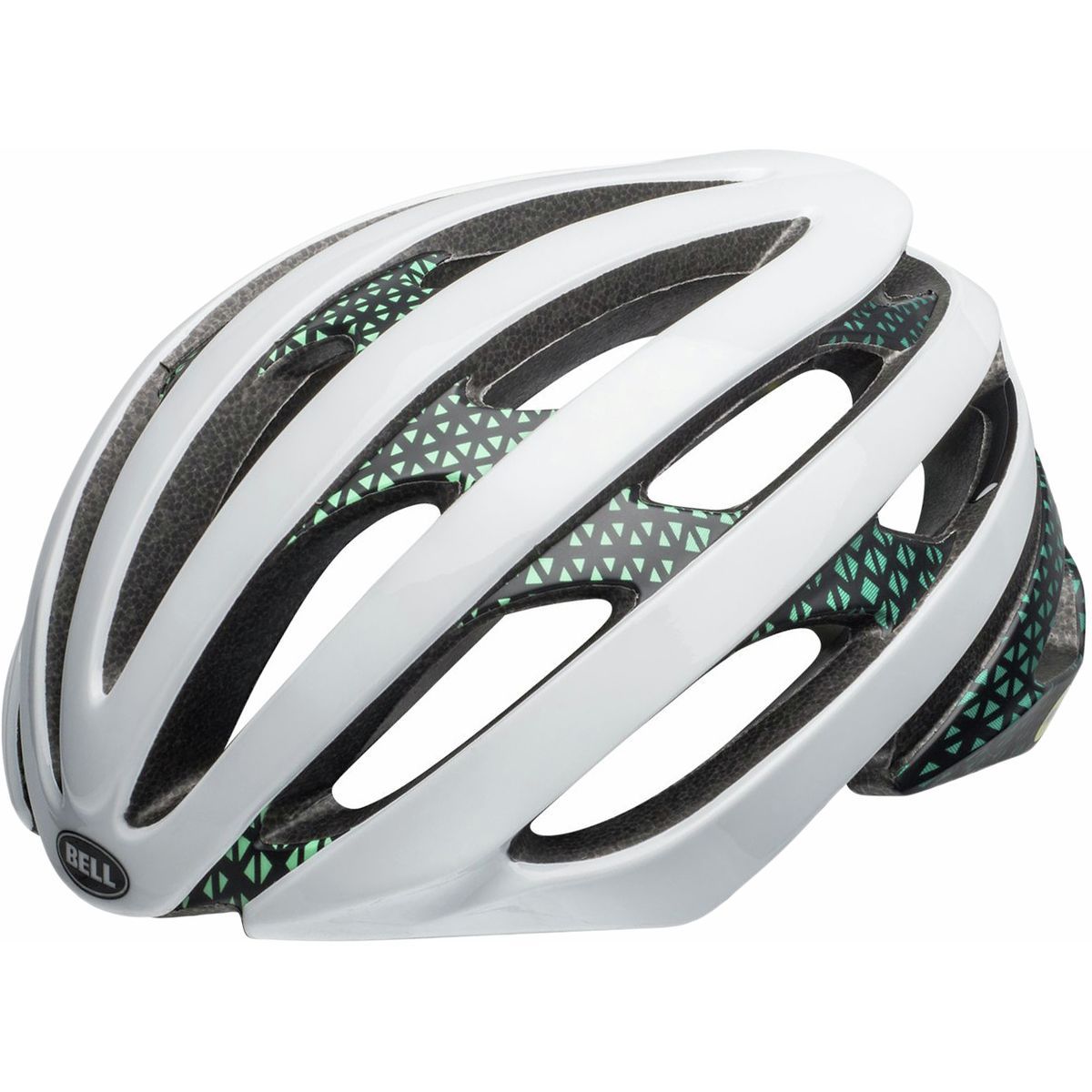 Bell Stratus Mips Helmet Circuit Matte/Gloss White/Black/Mint, M
