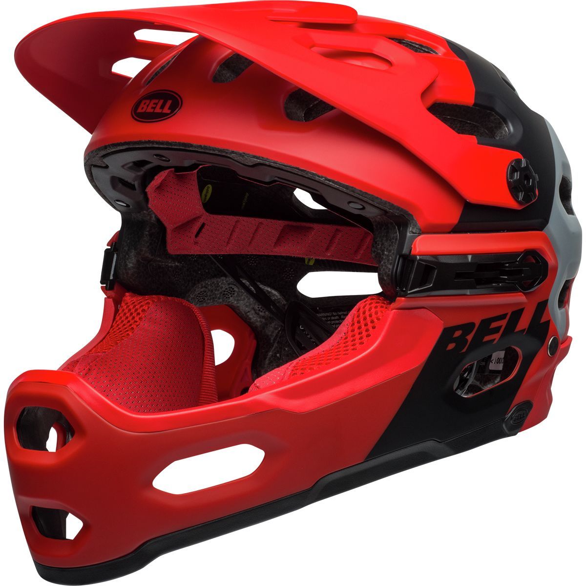 Bell Super 3R Mips Helmet Downdraft Matte Crimson/Black, S