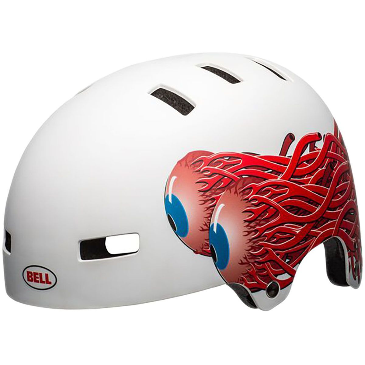 Bell Span Helmet - Kids' Matte White Eyes, XS