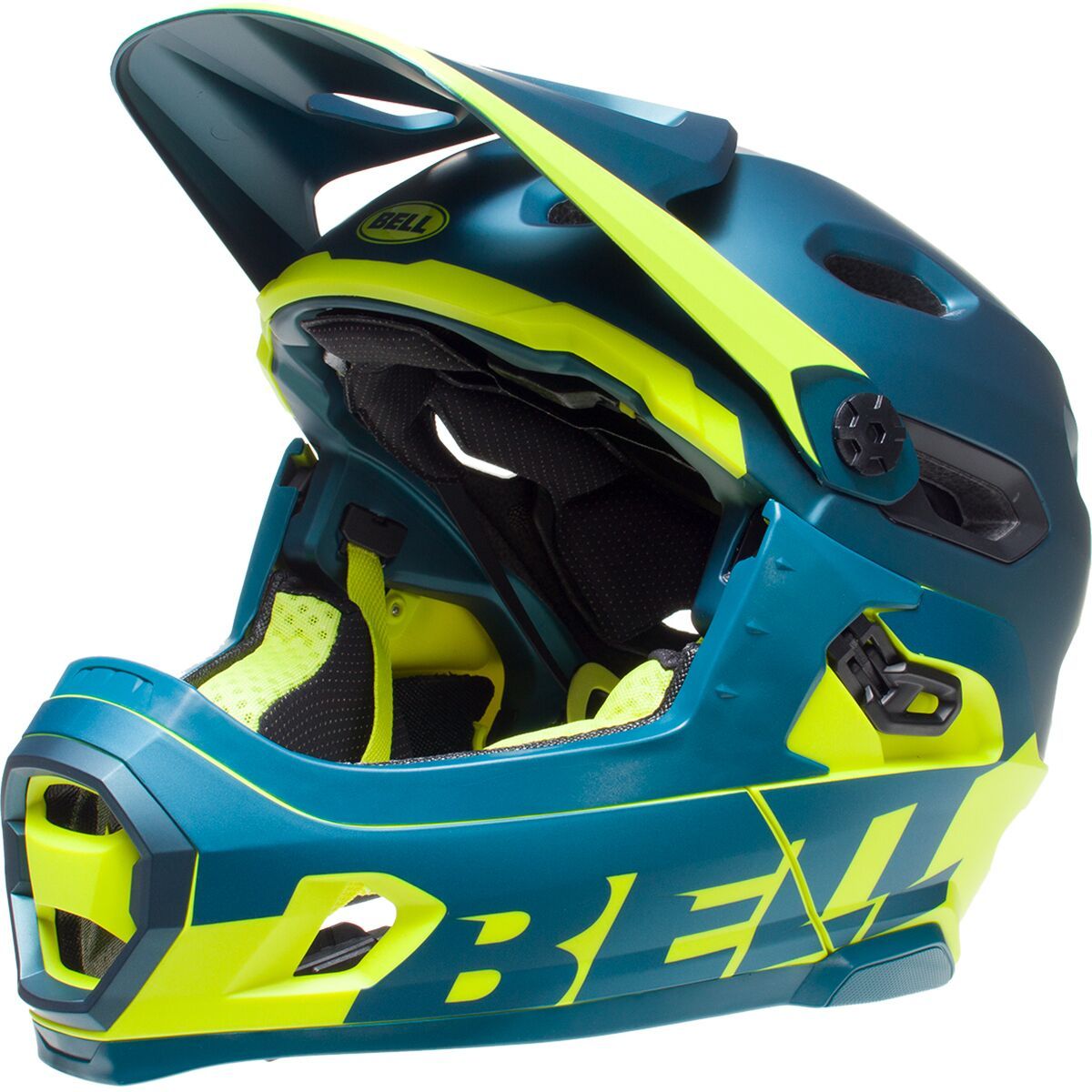 Bell Super DH Mips Helmet Matte/Gloss Blue/Hi-Viz, S