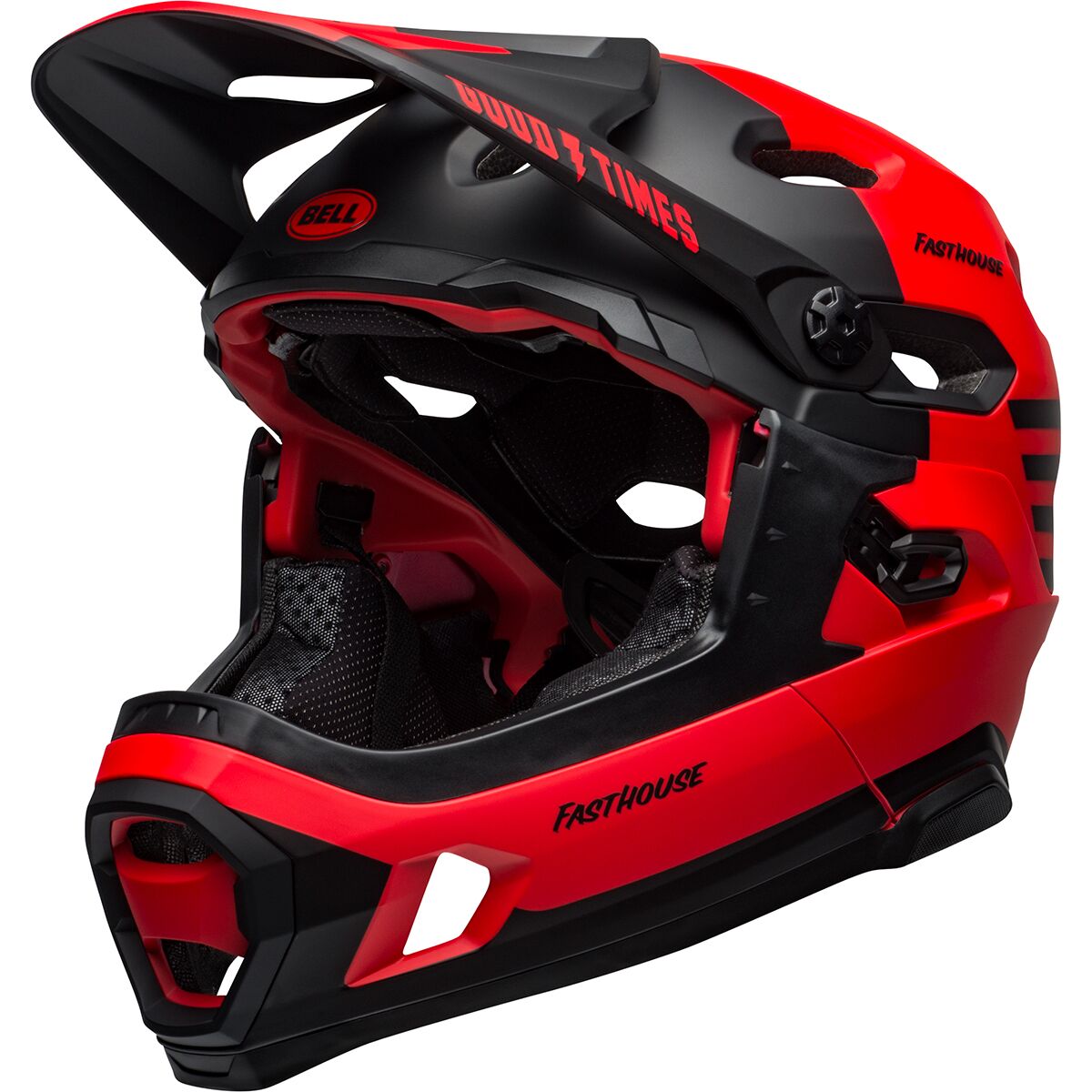 Image of Bell Super DH Mips Helmet Matte/Gloss Red/Black, M