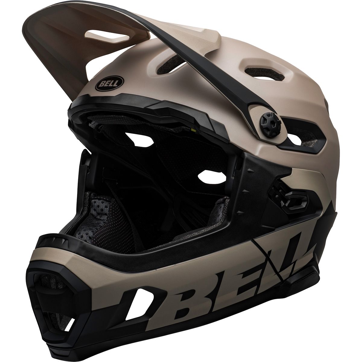 Image of Bell Super DH Mips Helmet Matte/Gloss Sand/Black, M