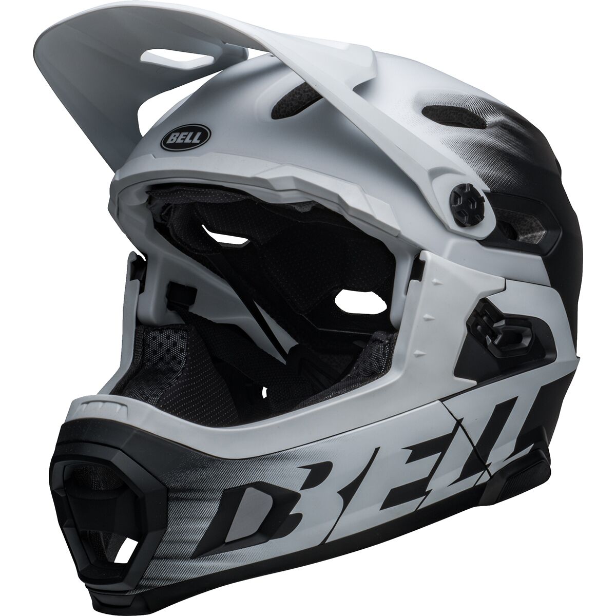 Image of Bell Super DH Mips Helmet Matte Black/White, S