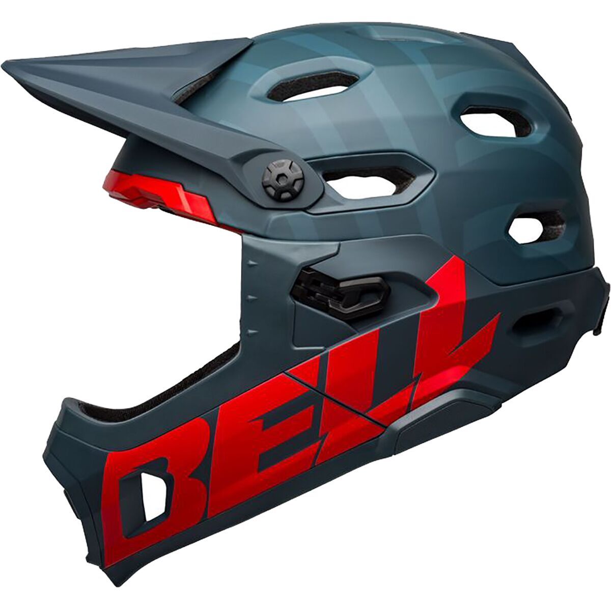 Image of Bell Super DH Mips Helmet Matte Blue/Crimson, L