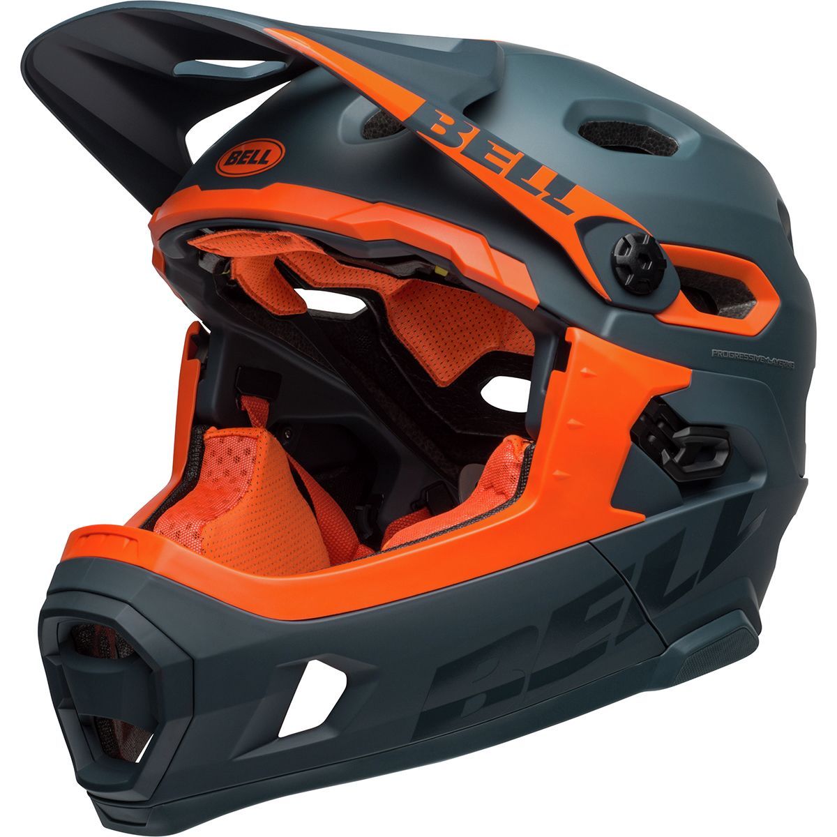 Bell Super DH Mips Helmet Matte/Gloss Slate/Orange, S