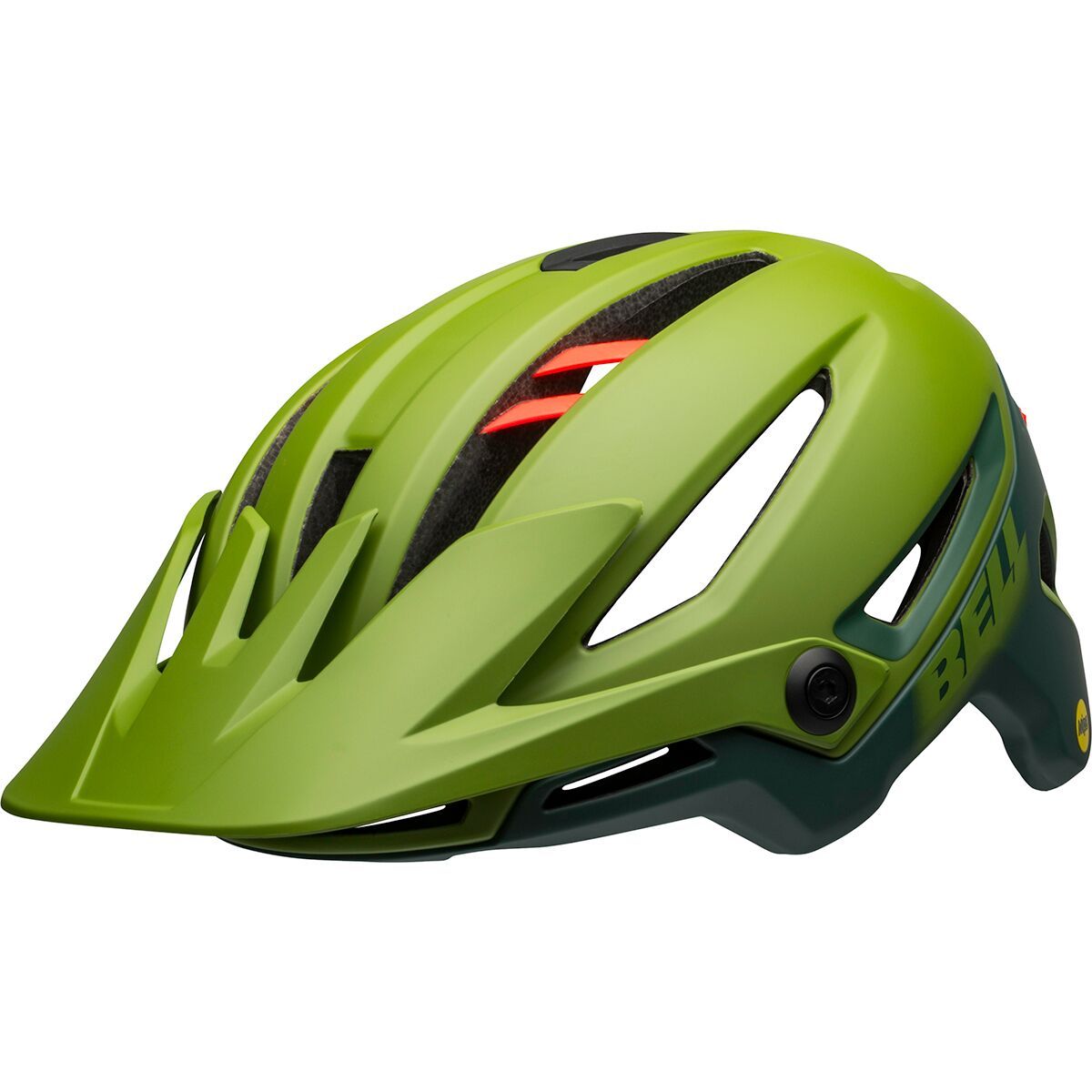 Bell Sixer Mips Helmet Matte/Gloss Green/Infrared, M