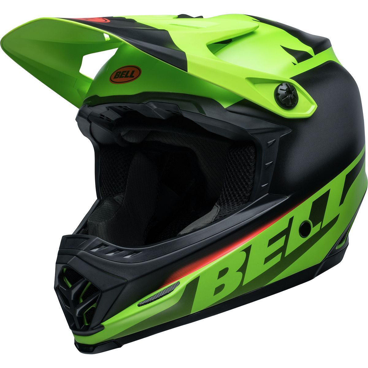 Bell Full-9 Fusion Mips Helmet Matte/Gloss Green/Black/Crimson, M