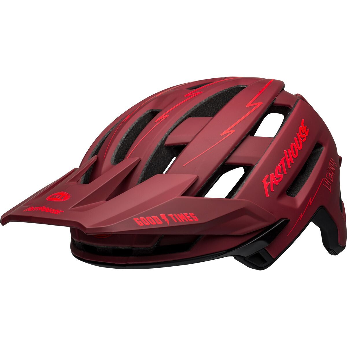 Bell Super Air Mips Helmet Matte Red/Black Fasthouse, L