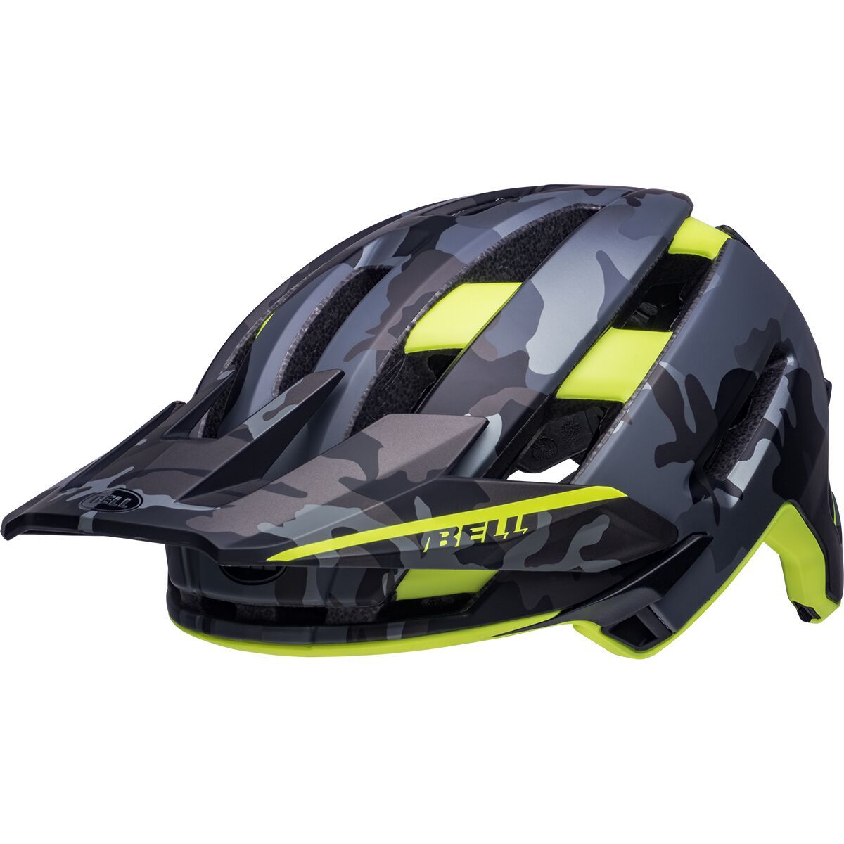 Bell Super Air Mips Helmet Matte Camo/Hi-Viz, L