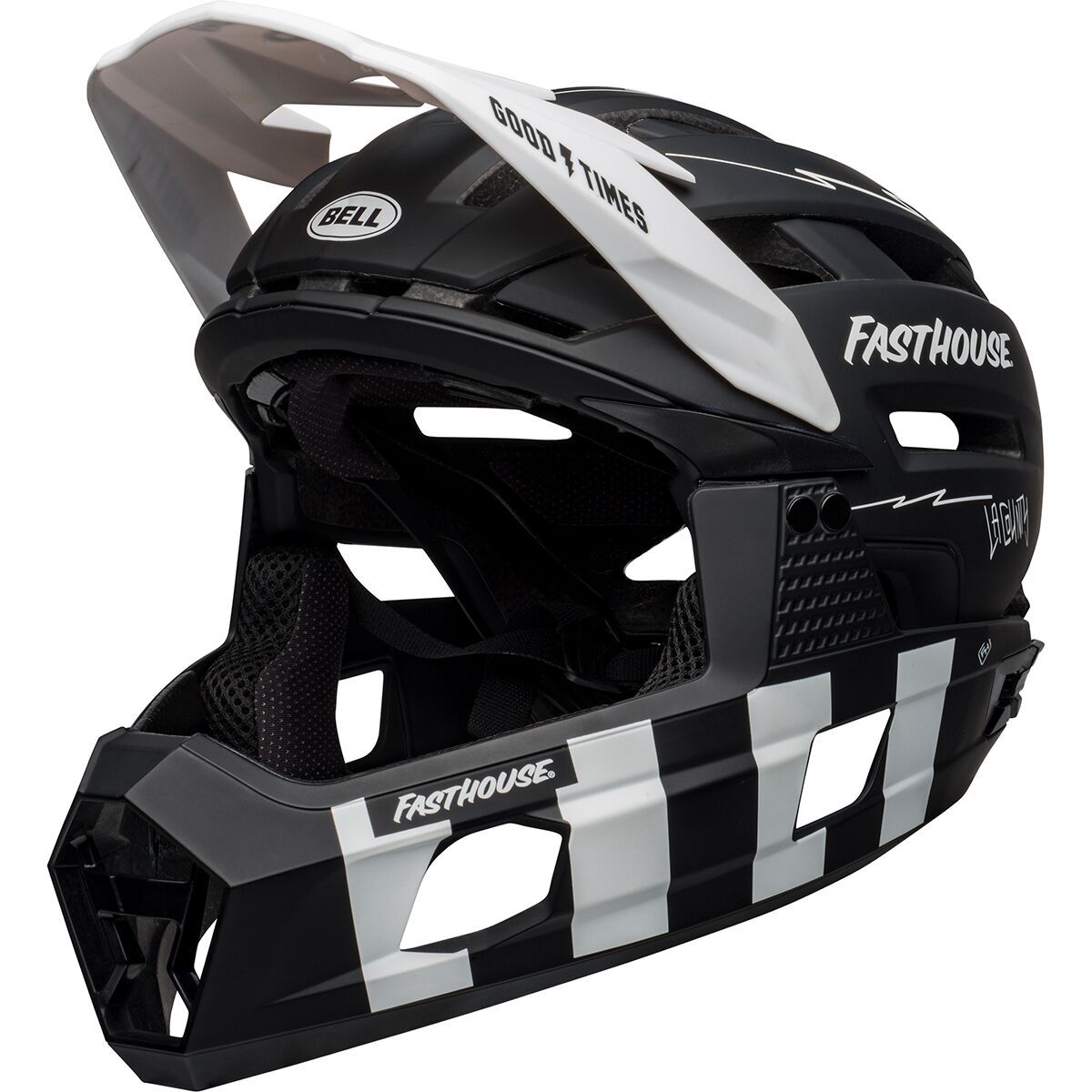 Bell Super Air R Mips Helmet Matte Black/White Fasthouse, L