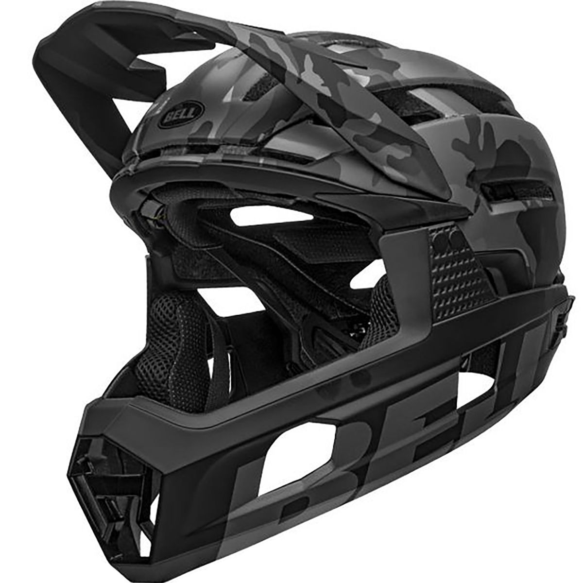 Image of Bell Super Air R Mips Helmet Matte/Gloss Black/Camo, L