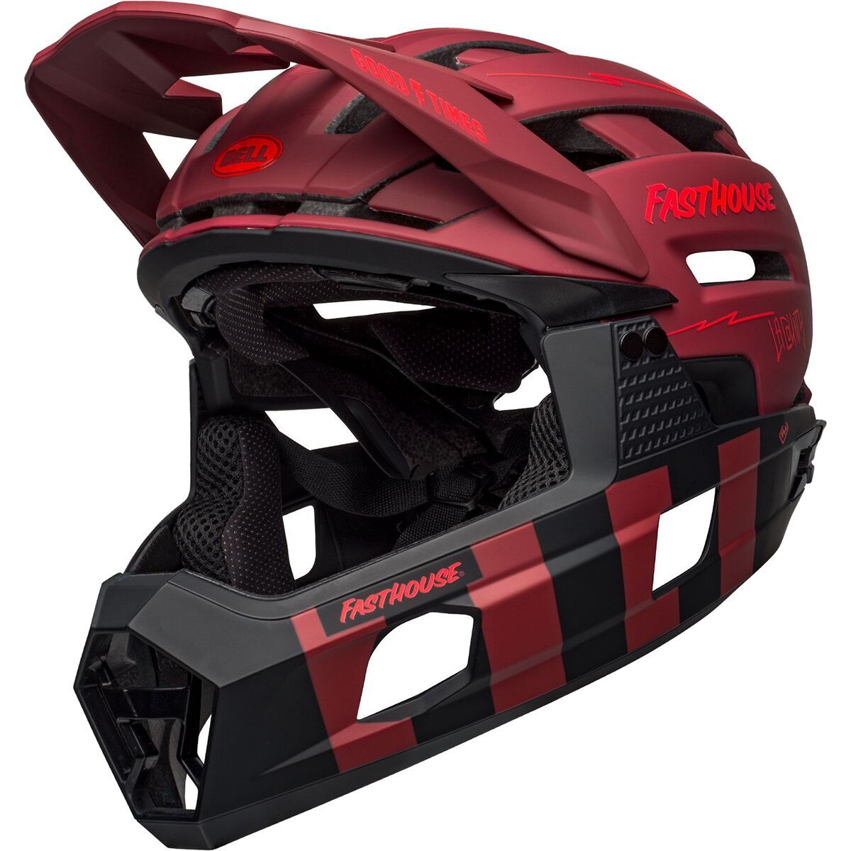 Bell Super Air R Mips Helmet Matte Red/Black Fasthouse, M