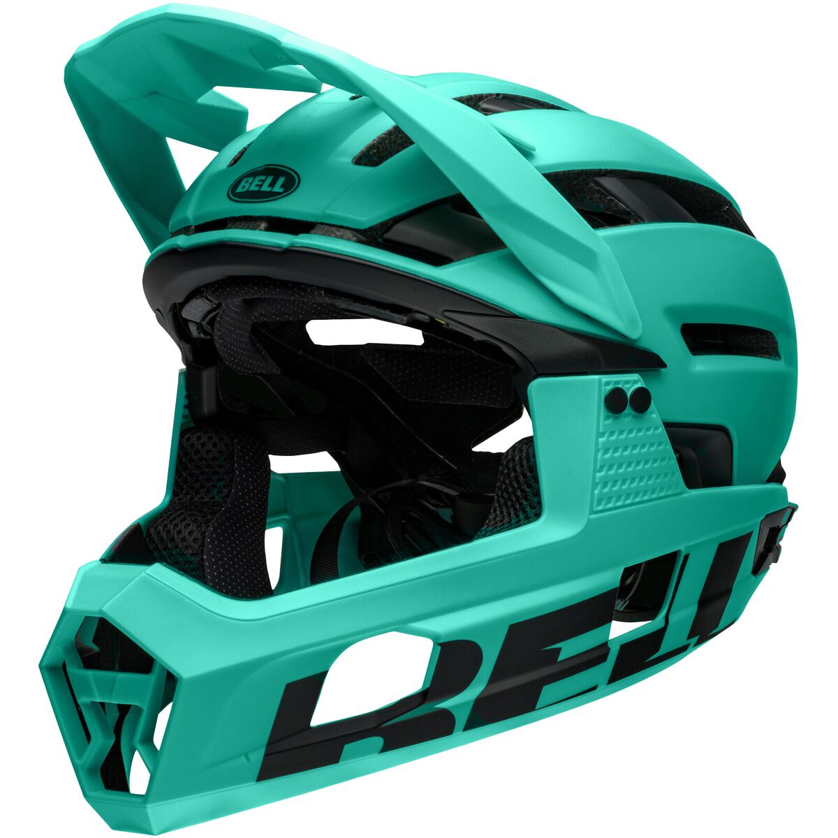 Image of Bell Super Air R Mips Helmet Matte Turquoise/Black, L