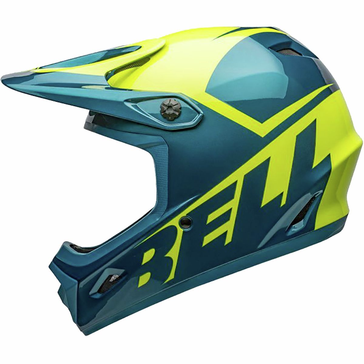 Bell Transfer Helmet Gloss Blue/Hi-Viz, L