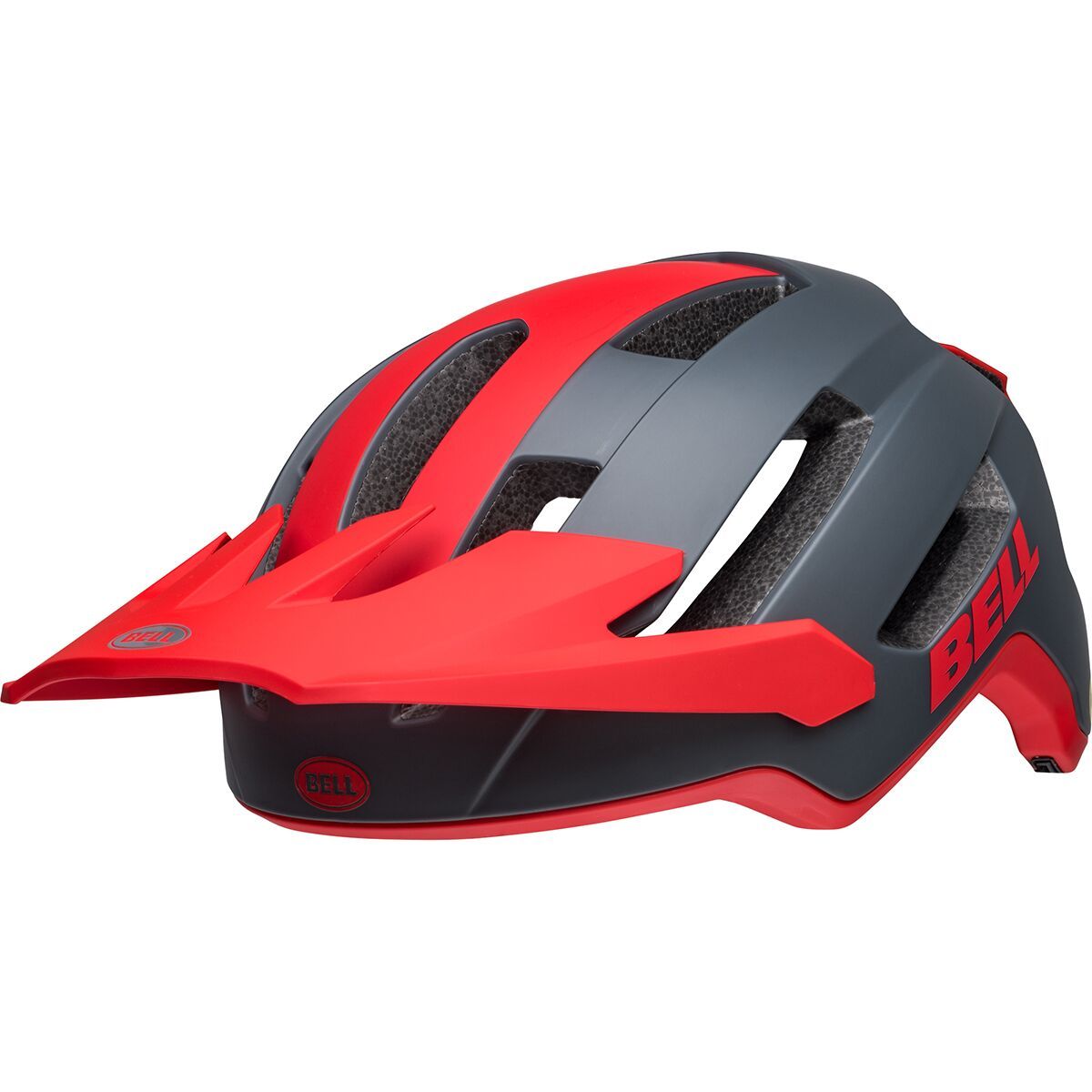 Image of Bell 4Forty Air Mips Helmet Matte Gray/Red, M