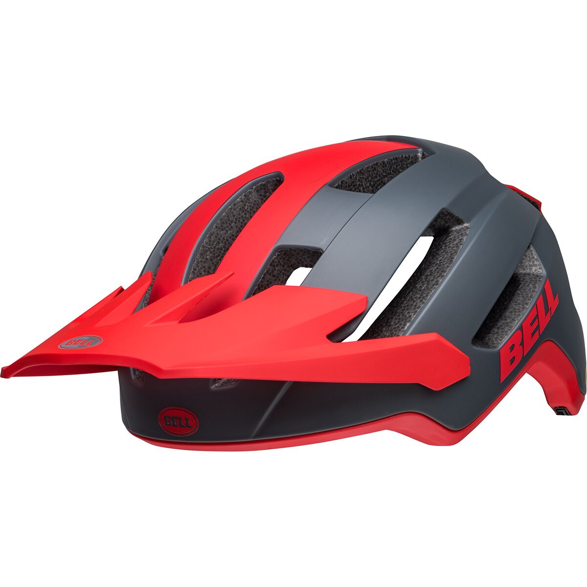 Image of Bell 4Forty Air Mips Helmet Matte Gray/Red, L