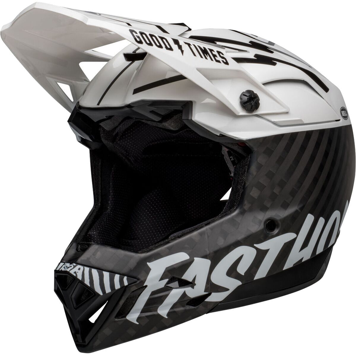 Bell Full-10 Spherical Helmet Fasthouse Matte/Gloss White/Black, XL/XXL