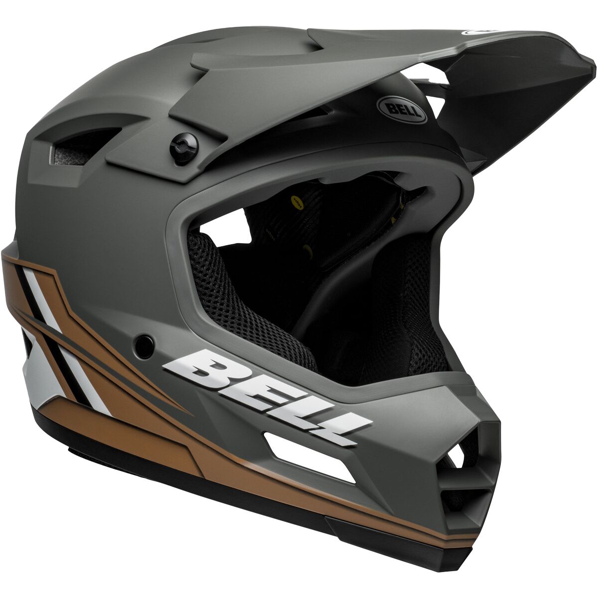 Image of Bell Sanction 2 DLX Mips Helmet Matte Dark Gray/Tan, XS/S