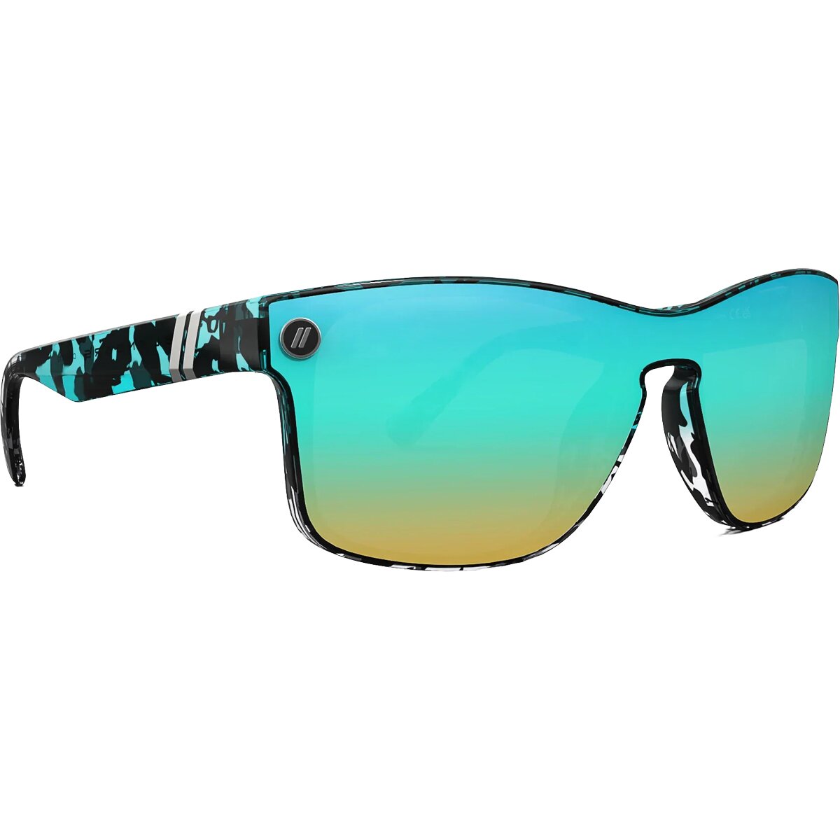 Blenders Eyewear Canyon X2 Polarized Sunglasses Teal Tort, One Size