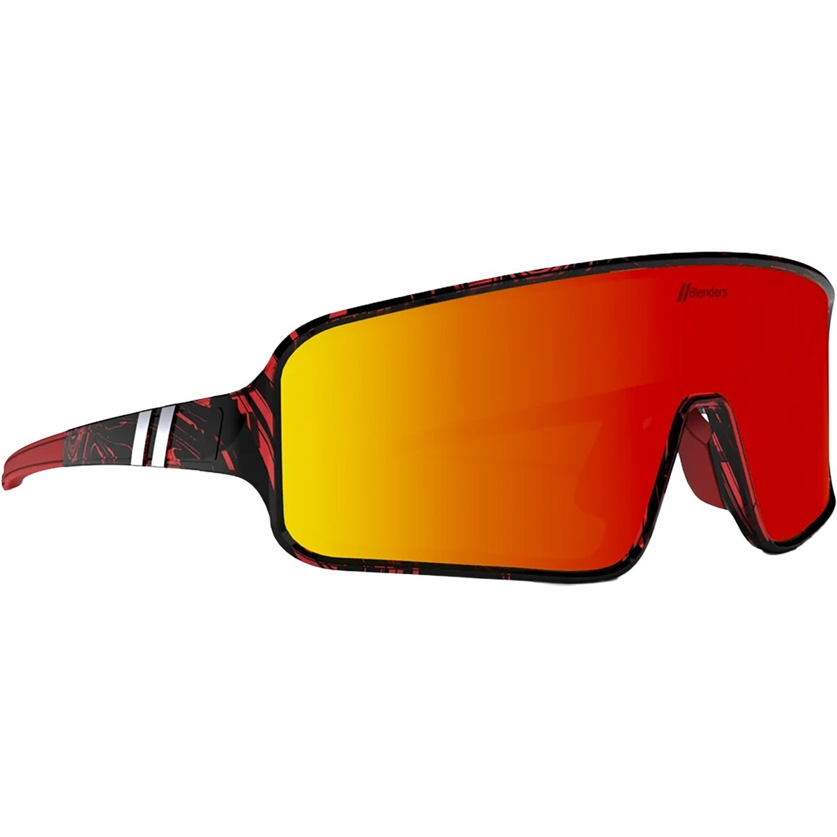 Image of Blenders Eyewear Eclipse Small Polarized Sunglasses Red Print, One Size