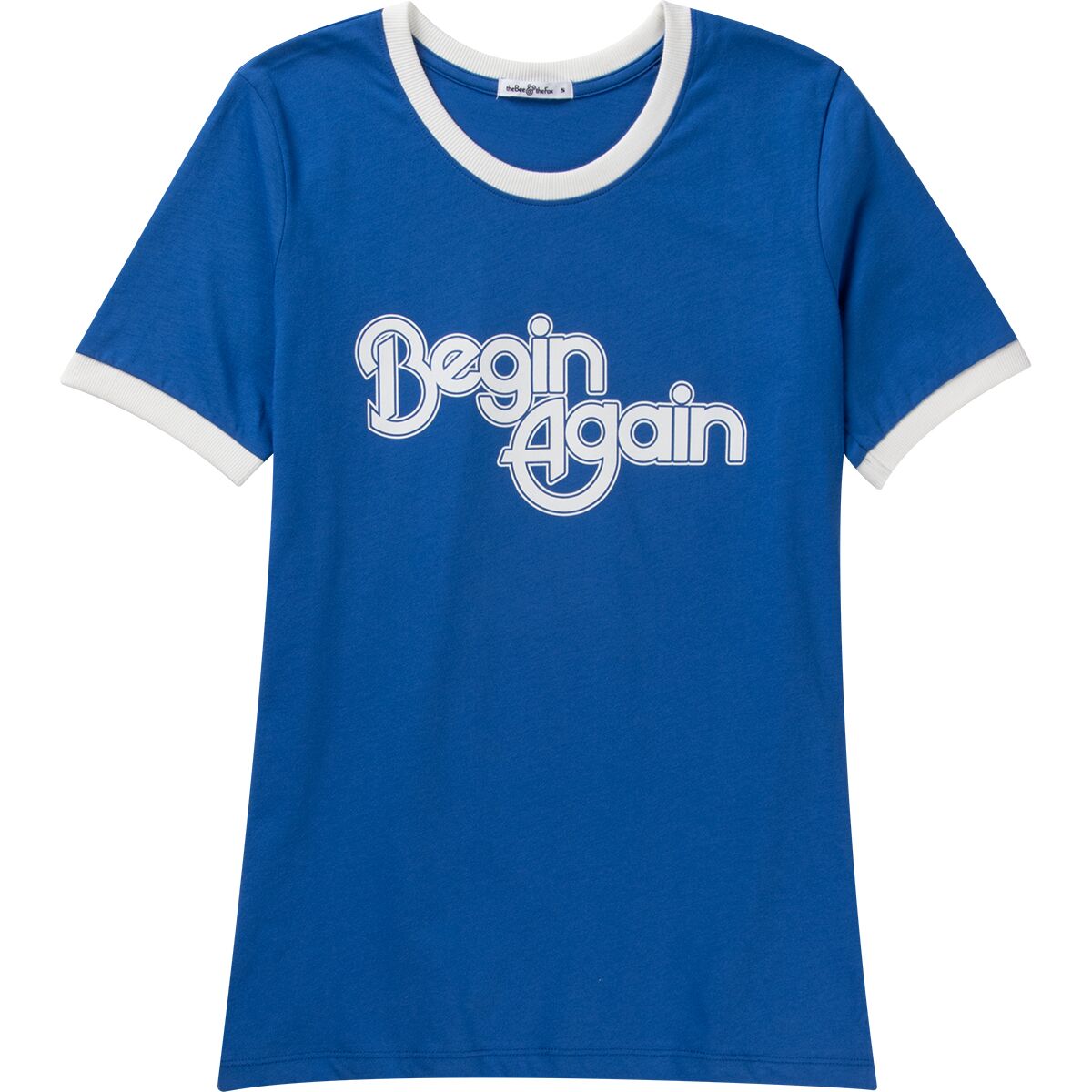 The Bee and The Fox The Bee and The Fox Begin Again Shirt - Women's Royal, S