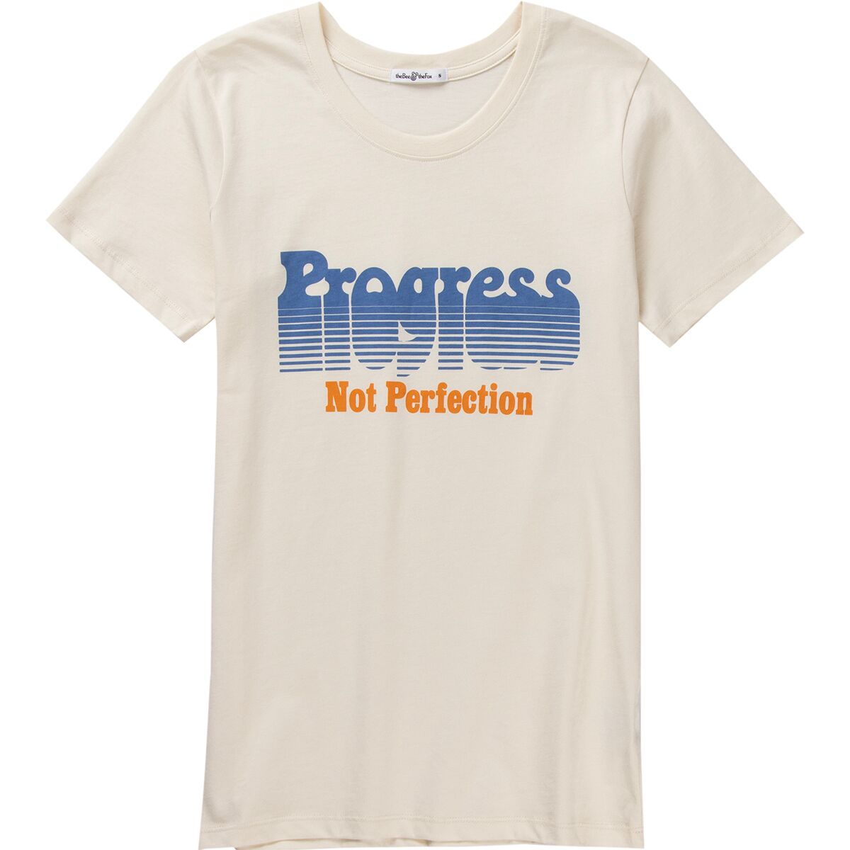 The Bee and The Fox The Bee and The Fox Progress Not Perfection Shirt - Women's Oatmeal, S