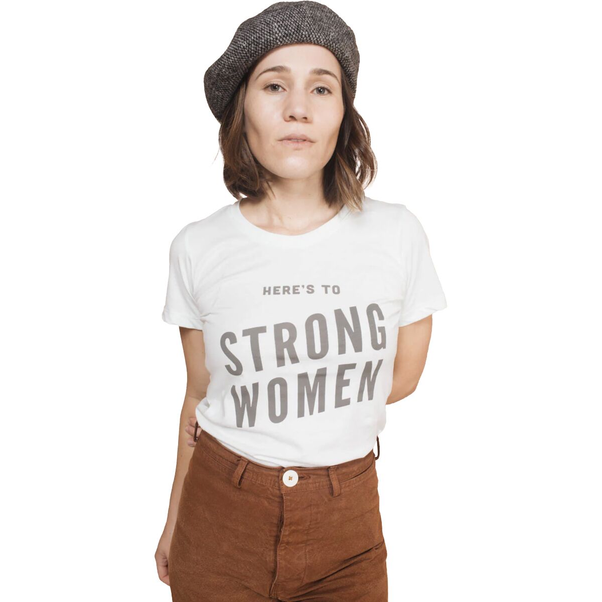 The Bee and The Fox The Bee and The Fox Here's To Strong Women Shirt - Women's White, S