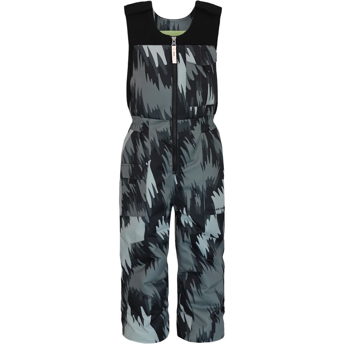 Image of Boulder Gear Nestor Bib Pant - Boys' Gray Scribble, 4