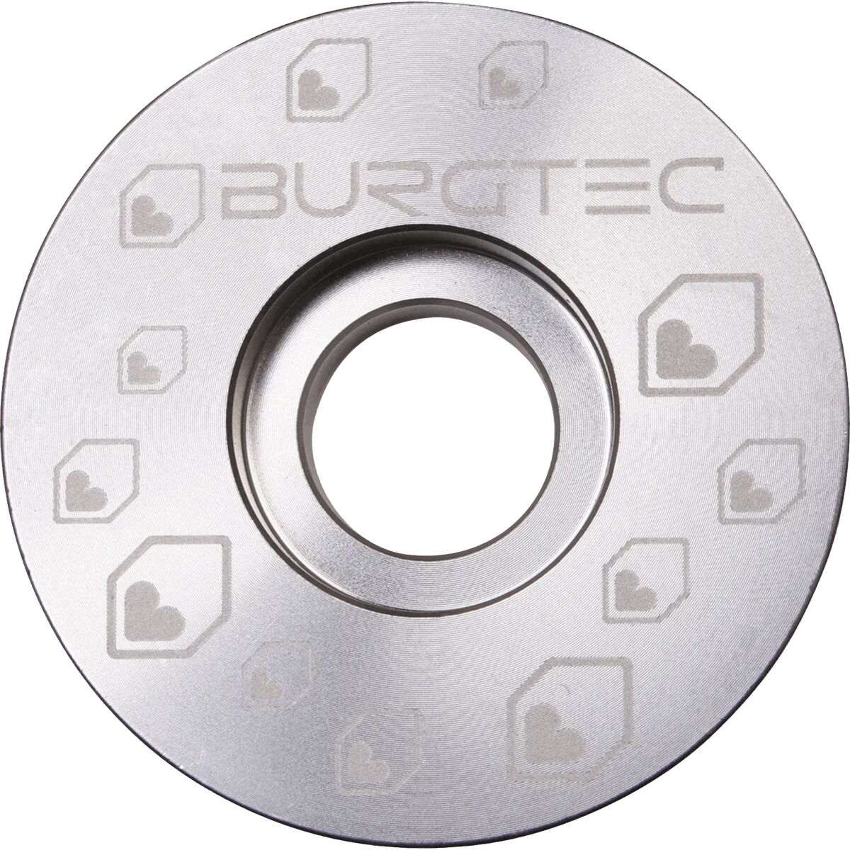 Burgtec Burgtec Top Cap Silver, 1 1/8in