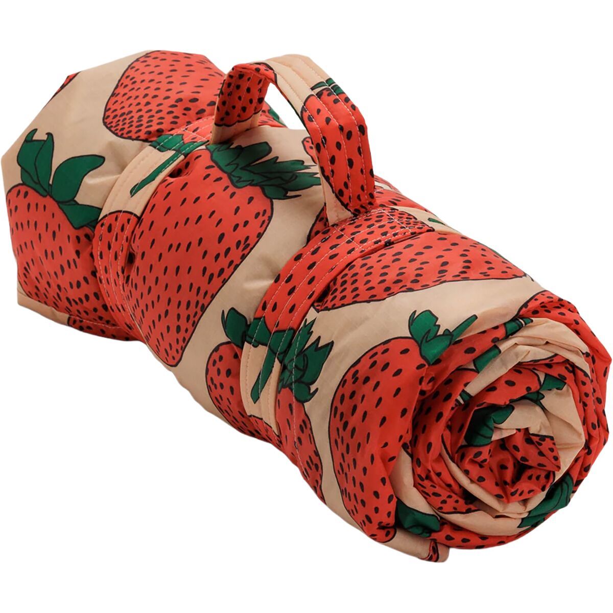 Image of BAGGU Puffy Picnic Blanket Strawberry Blossom, One Size