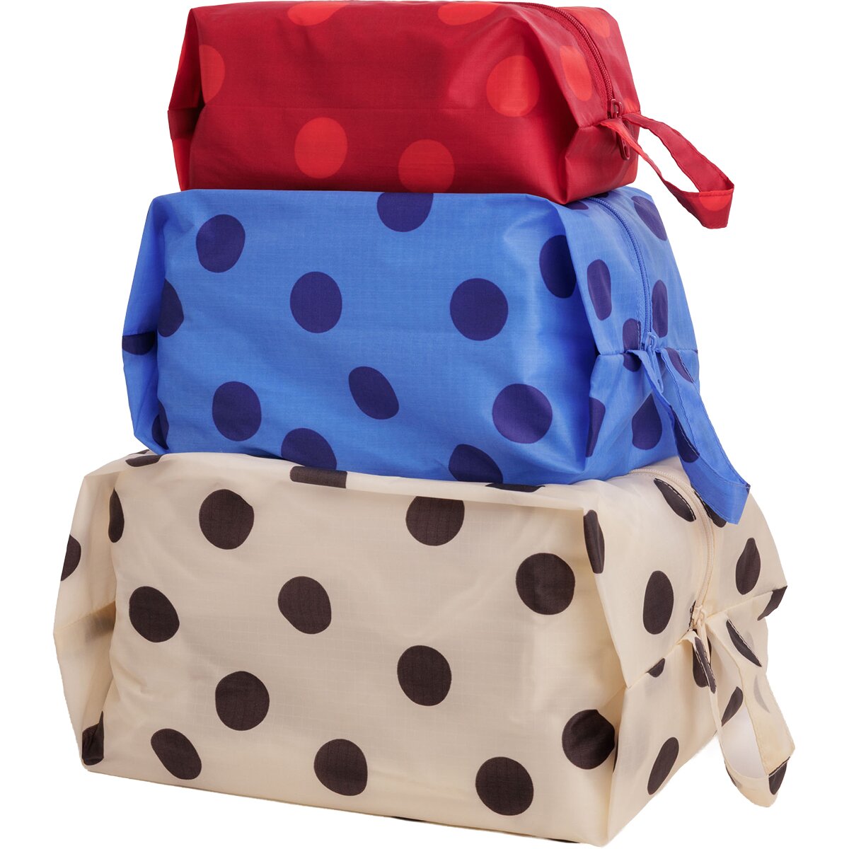 Image of BAGGU 3D Zip Set Polka Dot Mix, One Size