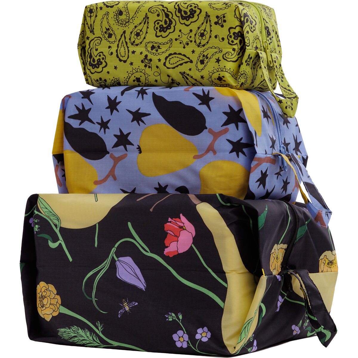 BAGGU 3D Zip Set Winter Orchard, One Size