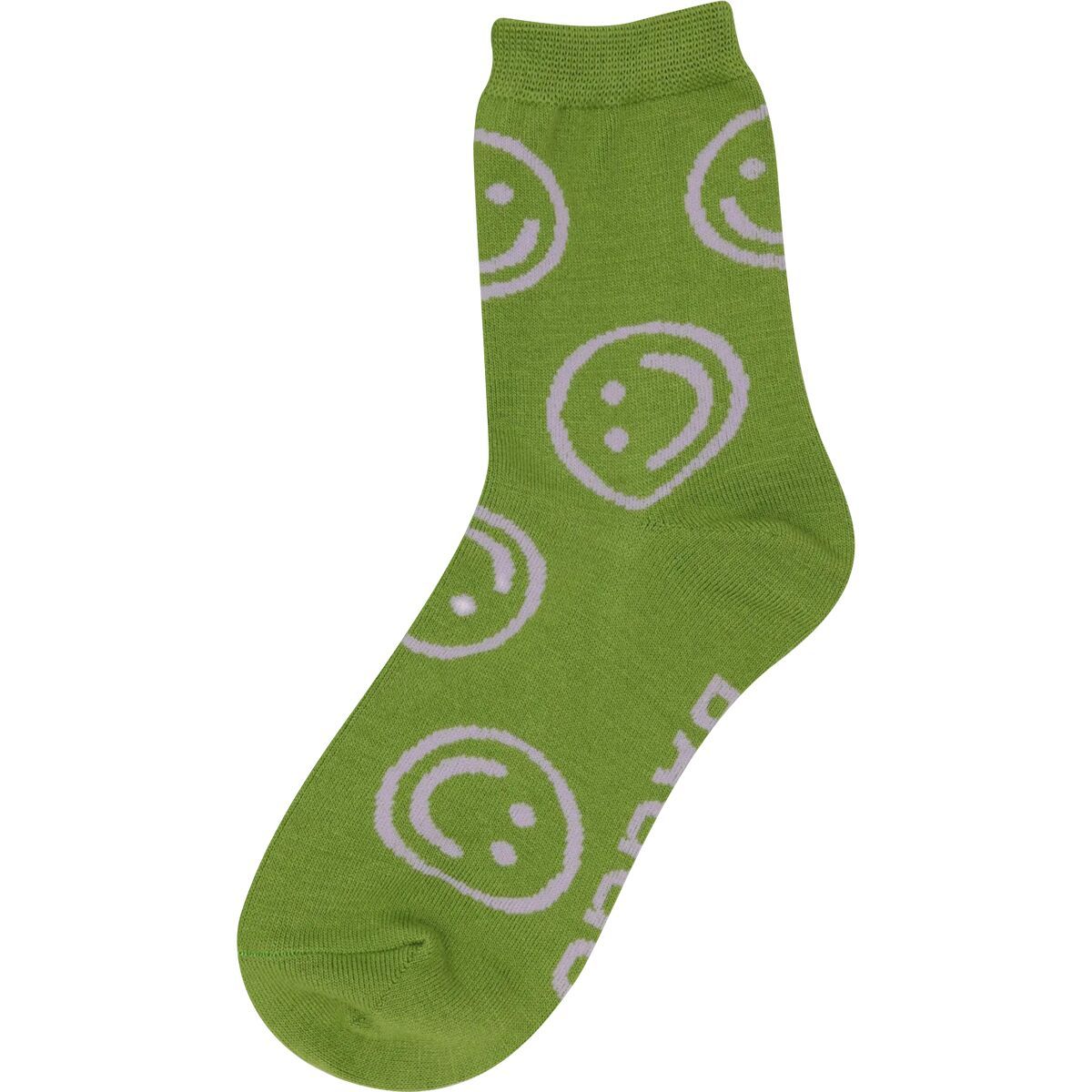 Image of BAGGU Crew Sock Pear Happy, One Size