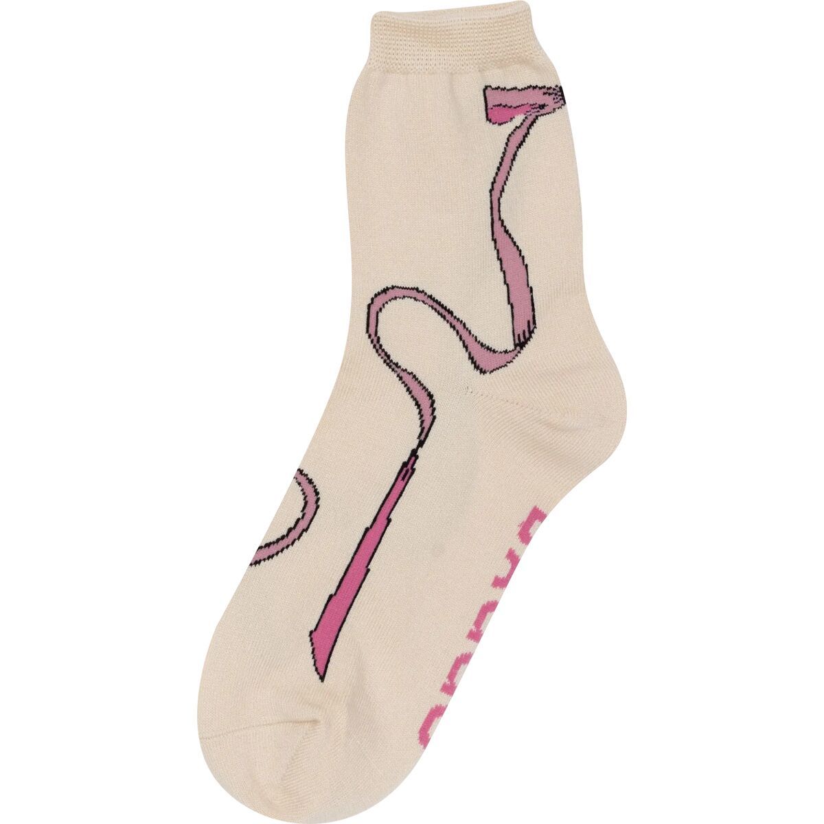 BAGGU Crew Sock Pink Bow, One Size