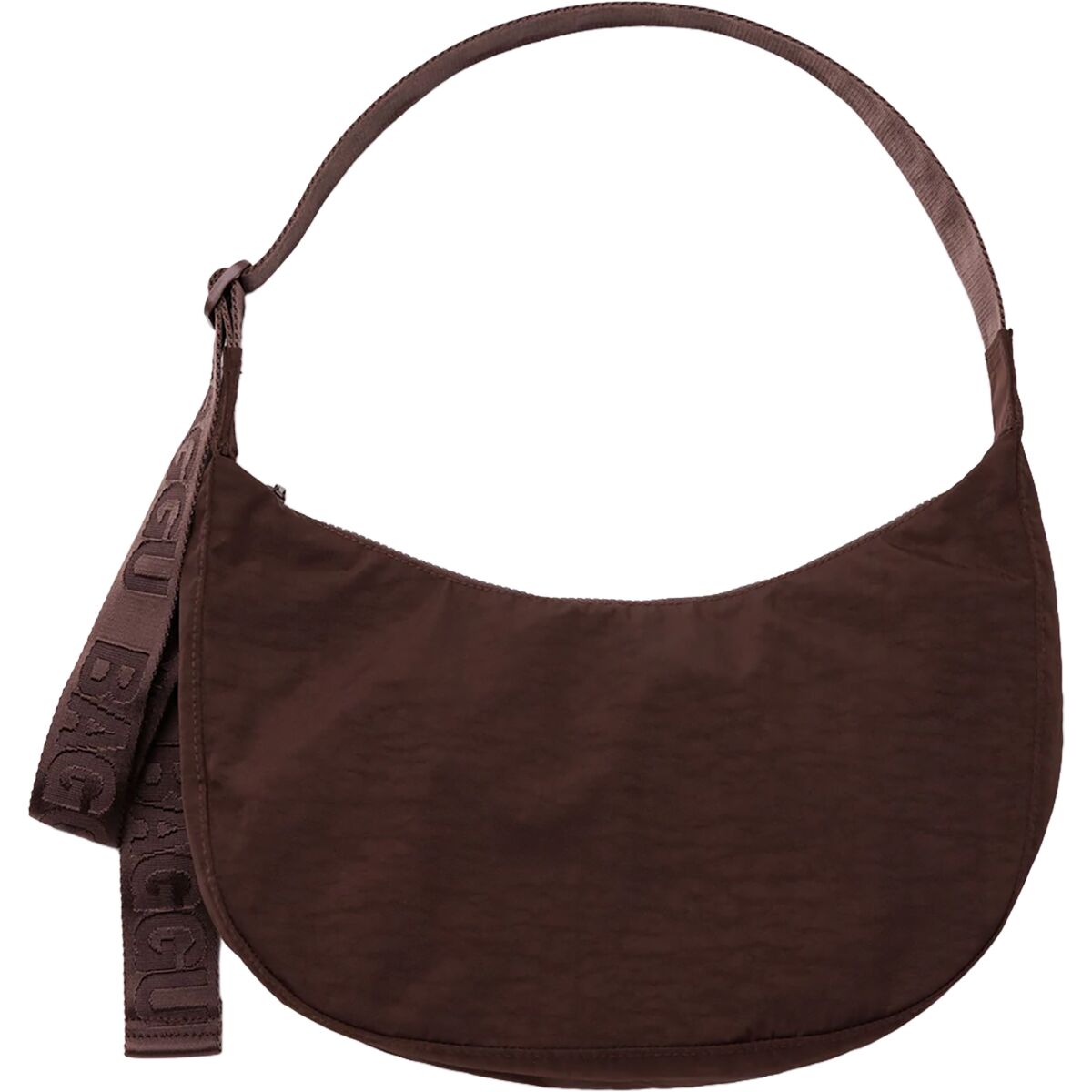 BAGGU BAGGU Medium Nylon Crescent Bag Coffee, One Size