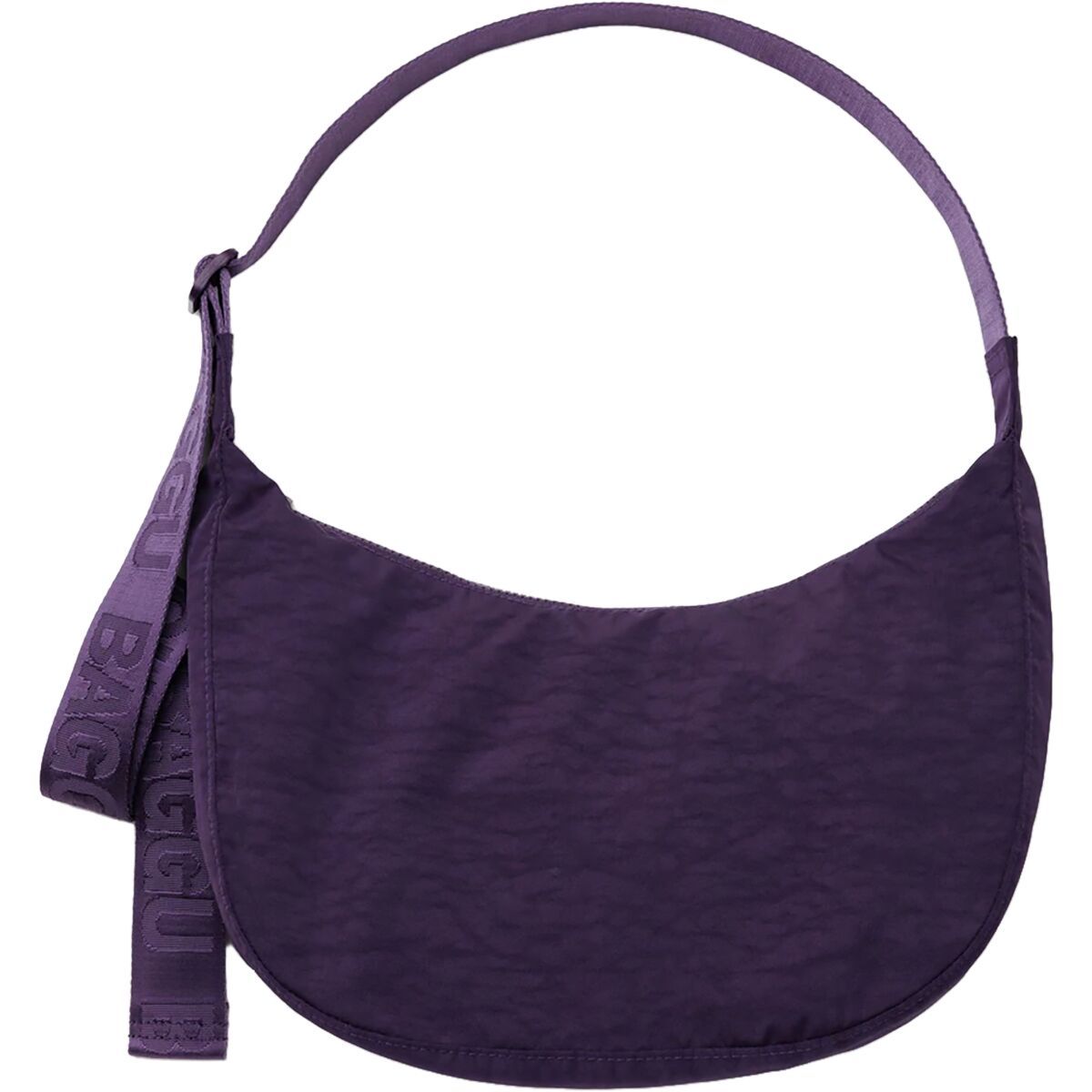 Image of BAGGU Medium Nylon Crescent Bag Fig, One Size