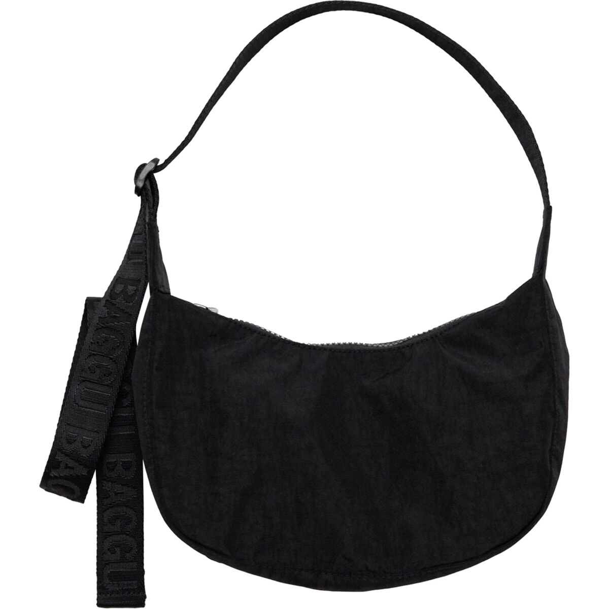 BAGGU BAGGU Small Nylon Crescent Bag Black2, One Size