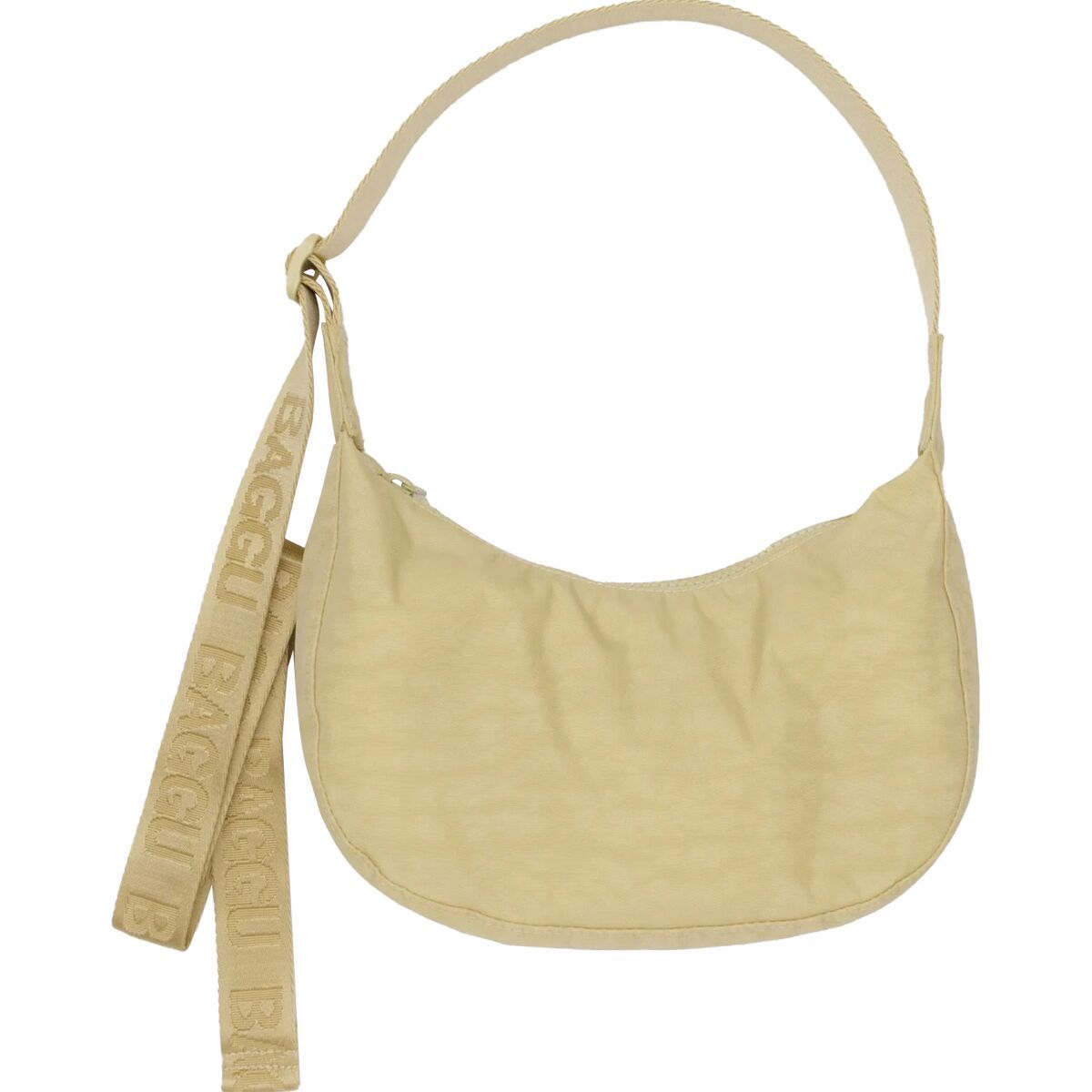 Image of BAGGU Small Nylon Crescent Bag Butter, One Size