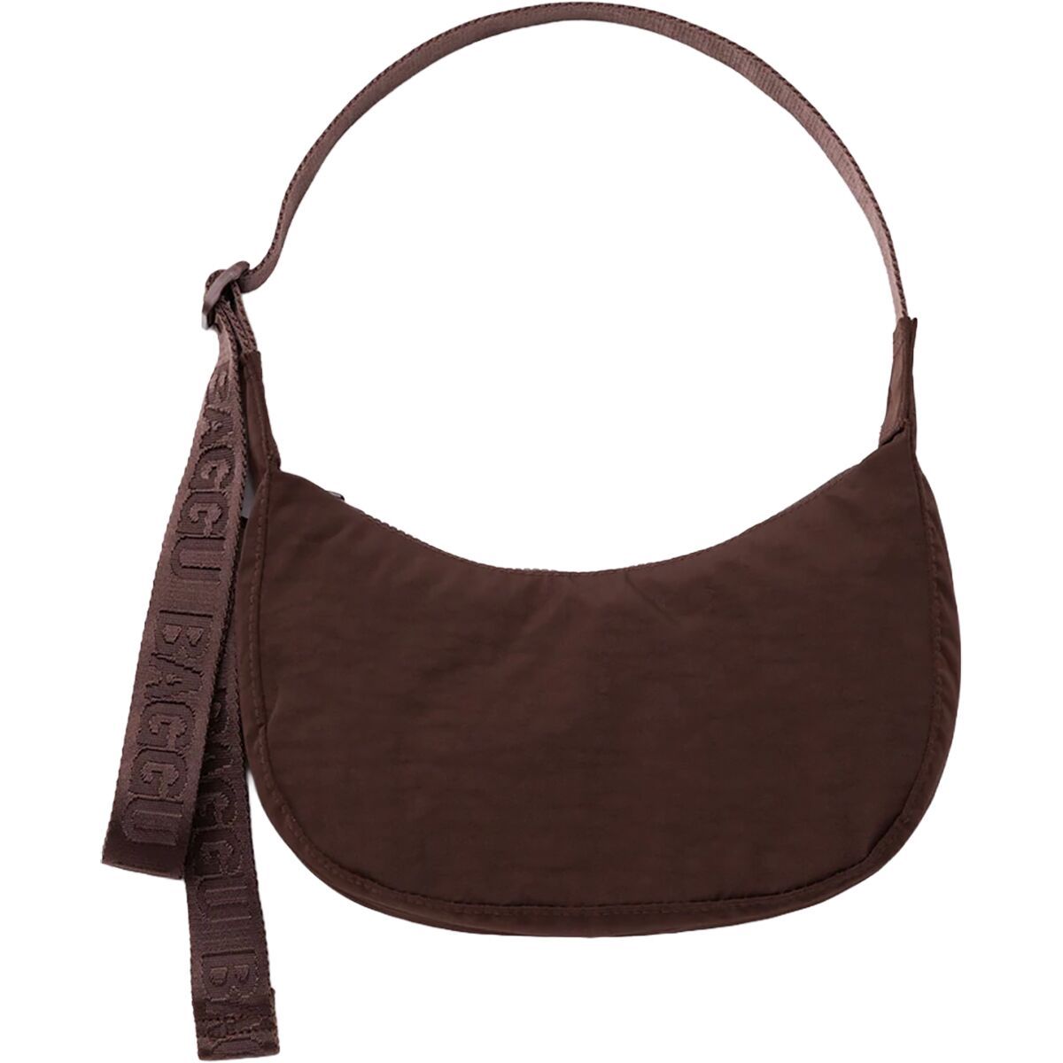 Image of BAGGU Small Nylon Crescent Bag Coffee, One Size
