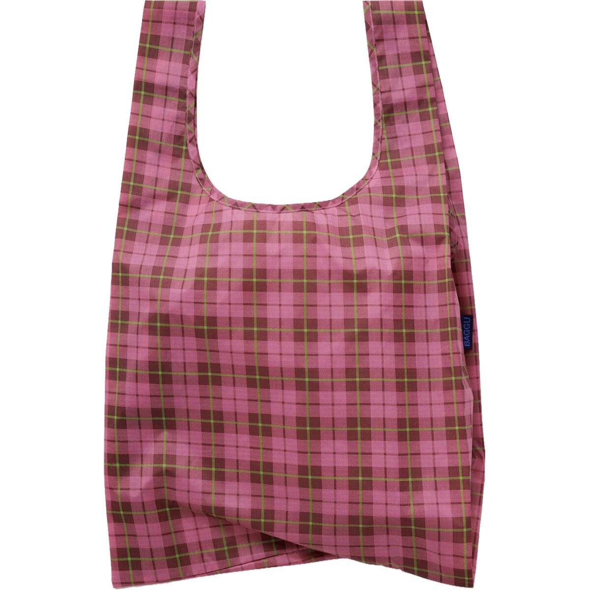Image of BAGGU Standard Baggu Azalea Pink Tartan, One Size