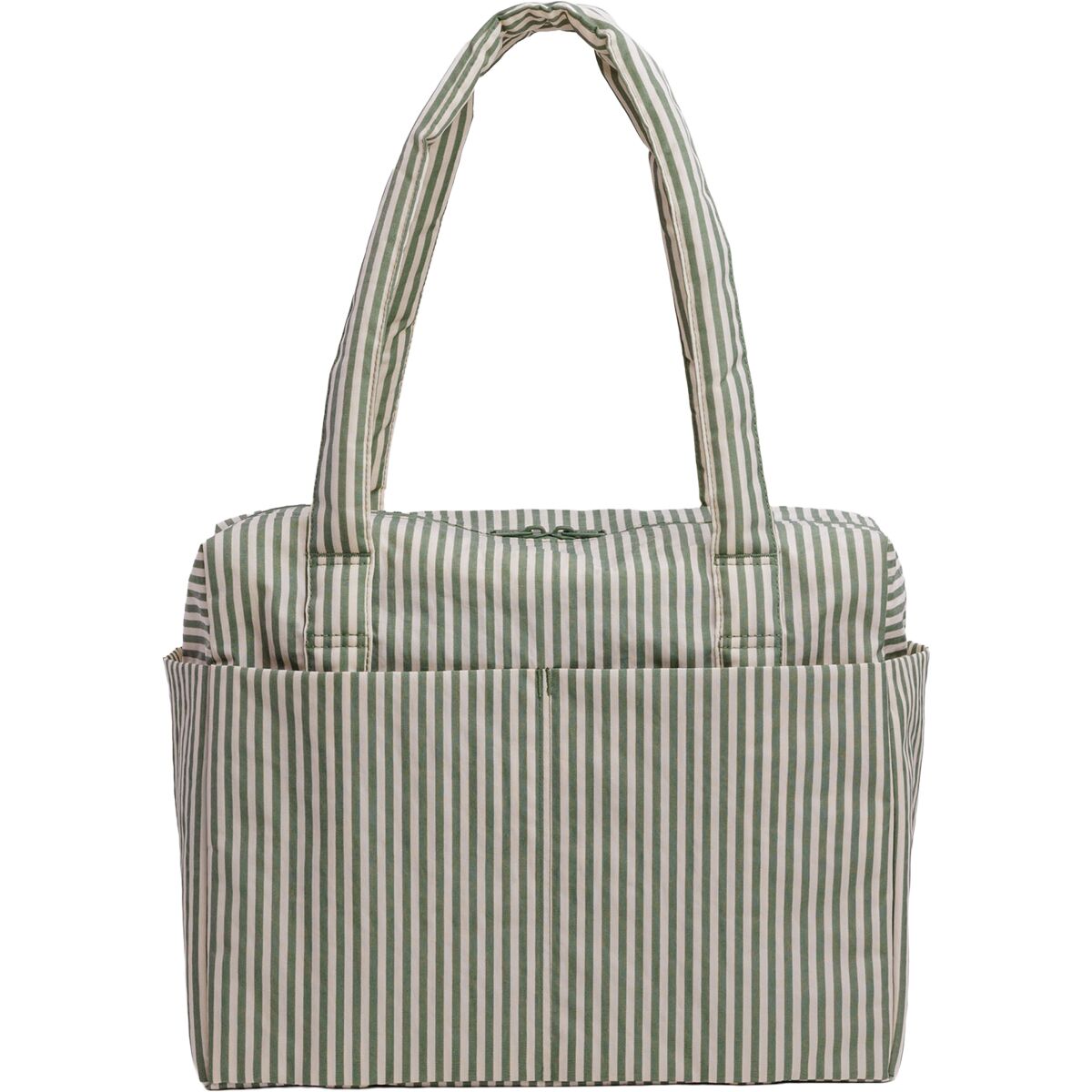 Image of BAGGU Small Cloud Carry-On Bag Sage Stripe, One Size