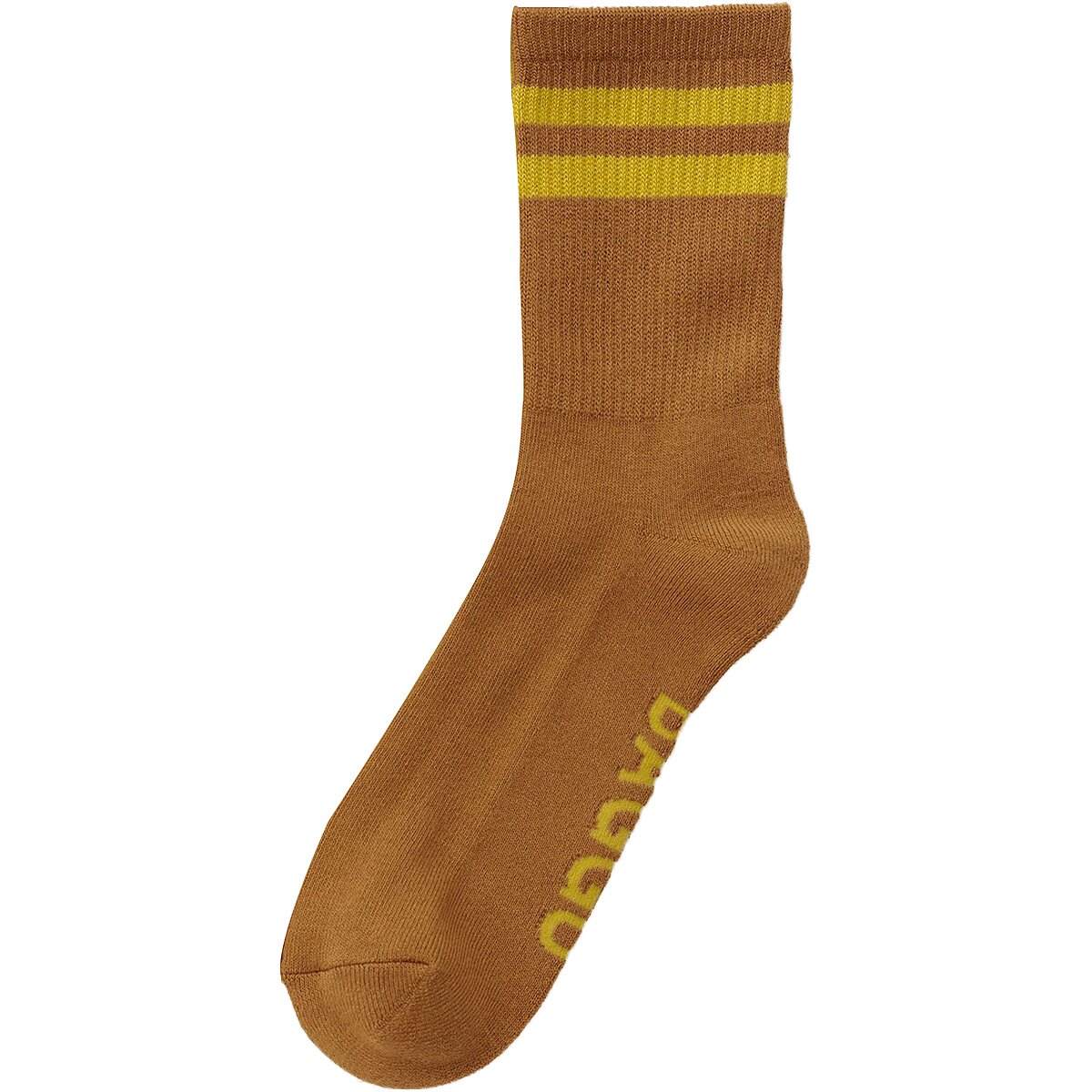 Image of BAGGU Ribbed Sock - Women's Toffee Stripe, One Size