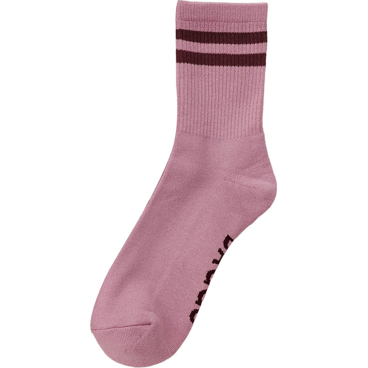 Image of BAGGU Ribbed Sock - Women's Wild Plum Stripe, One Size
